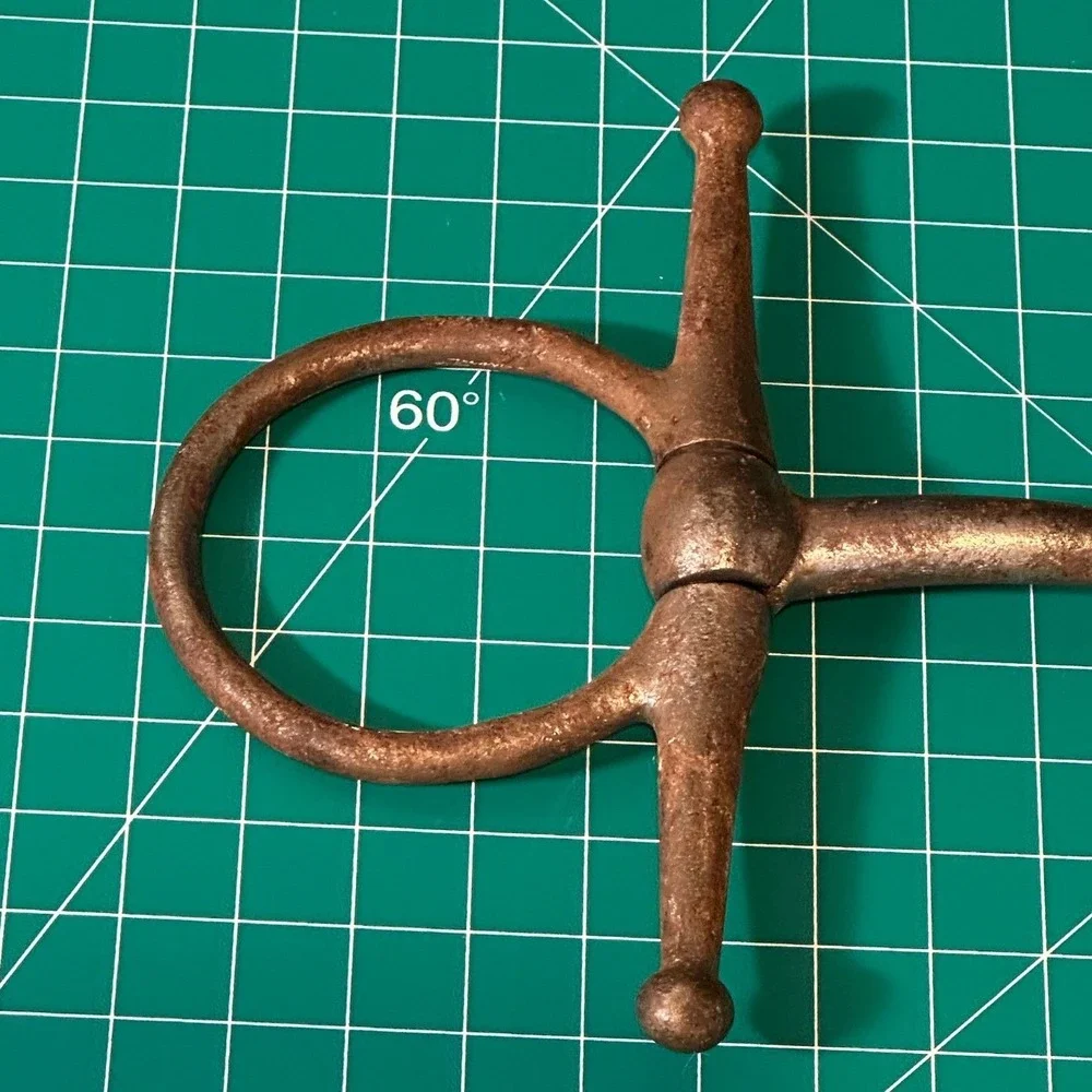 Vintage Iron Full Cheek Snaffle‎ Horse Bit Rustic Equestrian Tack 5 Inch Mouth
